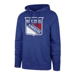 Warrior Store -Warrior Store 47 brand hoodies new york rangers 47 brand imprint headline pullover mens hoody blue m 30060791889986