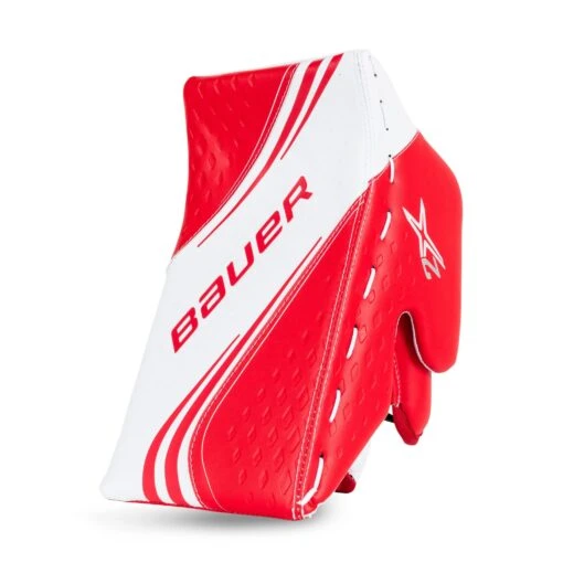 Bauer Vapor 2X Intermediate Goalie Blocker -Warrior Store bauer blockers bauer vapor 2x intermediate goalie blocker white red regular 28741217157186