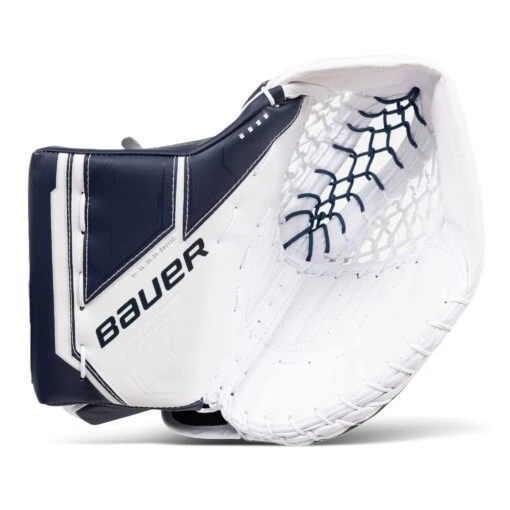 Bauer Supreme M5 Pro Intermediate Goalie Catcher -Warrior Store bauer catchers bauer supreme m5 pro intermediate goalie catcher white navy regular 29034570711106