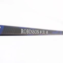 Bauer Supreme NHL Custom Senior Goalie Stick - Mike Robinson -Warrior Store bauer goalie sticks bauer supreme nhl custom senior goalie stick mike robinson silver blue p31 l 24 5 28904387674178