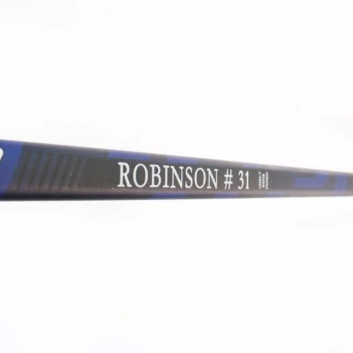 Bauer Supreme NHL Custom Senior Goalie Stick - Mike Robinson -Warrior Store bauer goalie sticks bauer supreme nhl custom senior goalie stick mike robinson silver blue p31 l 24 5 28904387674178