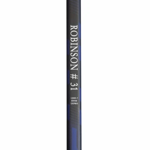 Bauer Supreme NHL Custom Senior Goalie Stick - Mike Robinson -Warrior Store bauer goalie sticks bauer supreme nhl custom senior goalie stick mike robinson silver blue p31 l 24 5 28949696905282