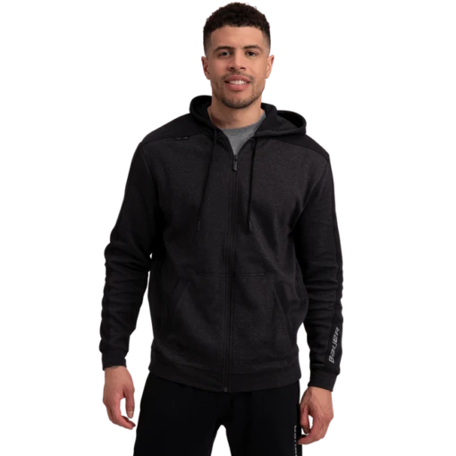 Bauer Premium Fleece Full-Zip Mens Hoodie -Warrior Store bauer hoodies bauer premium fleece full zip mens hoodie grey black l 28720964108354