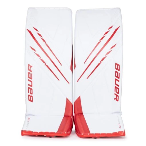 Bauer Vapor HyperLite Senior Goalie Leg Pads -Warrior Store bauer leg pads bauer vapor hyperlite senior goalie leg pads white red l 35 28744285847618