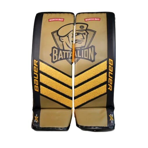 Bauer Vapor Pro Custom Senior Goalie Leg Pads - Joe Vrbetic -Warrior Store bauer leg pads bauer vapor pro custom senior goalie leg pads joe vrbetic batallion xl 30055549042754