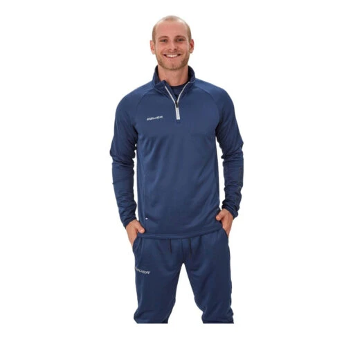 Bauer Vapor Fleece Junior 1/4 Zip Jacket -Warrior Store bauer quarter zips bauer vapor fleece junior 1 4 zip jacket navy xl 28744284930114