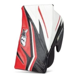 Brian's OPTiK 2 Pro Senior Goalie Blocker -Warrior Store brian s blockers brian s optik 2 pro senior goalie blocker white black red regular 28741220991042