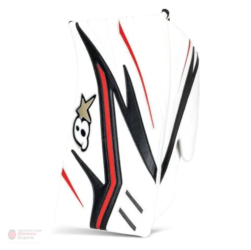 Brian's OPTiK X2 Junior Goalie Blocker -Warrior Store brian s blockers brian s optik x2 junior goalie blocker white black red regular 28741221253186