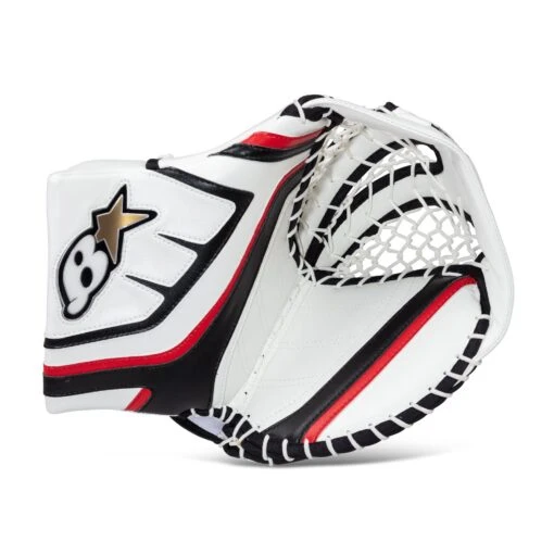 Brian's G-NETik X Senior Goalie Catcher -Warrior Store brian s catchers brian s g netik x senior goalie catcher white black red regular 28743584940098