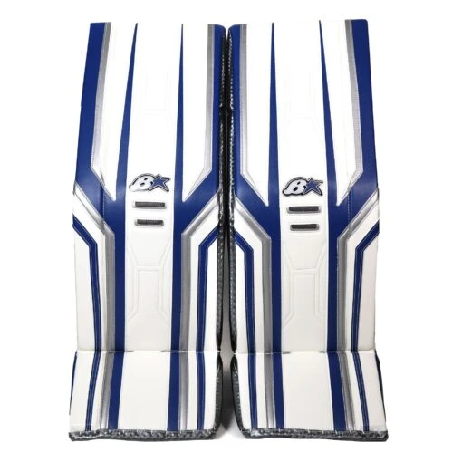 Brian's OPTik 3 Senior Goalie Leg Pads -Warrior Store brian s leg pads brian s optik 3 senior goalie leg pads blue white sliver 34 1 29577143222338