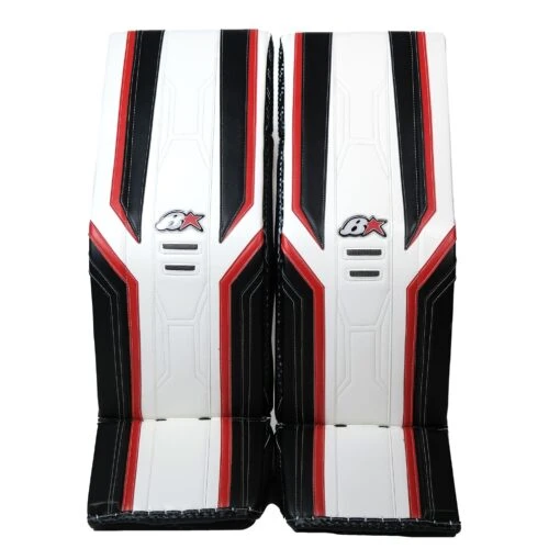 Brian's OPTik 3 Senior Goalie Leg Pads -Warrior Store brian s leg pads brian s optik 3 senior goalie leg pads white red black 34 1 29577143255106