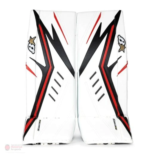 Brian's OPTiK X2 Intermediate Goalie Leg Pads -Warrior Store brian s leg pads brian s optik x2 intermediate goalie leg pads white black red 30 1 28744290861122