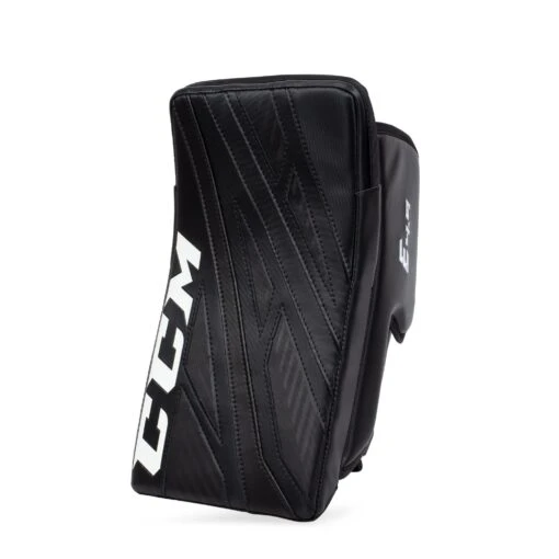 CCM Extreme Flex E4.9 Intermediate Goalie Blocker - Source Exclusive -Warrior Store ccm blockers ccm extreme flex e4 9 intermediate goalie blocker source exclusive black regular 28741227642946