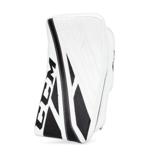 CCM Extreme Flex E4.9 Intermediate Goalie Blocker - Source Exclusive -Warrior Store ccm blockers ccm extreme flex e4 9 intermediate goalie blocker source exclusive white white black regular 28741227413570