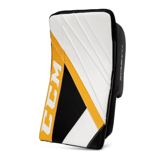 CCM Extreme Flex E5.5 Senior Goalie Blocker - Source Exclusive -Warrior Store ccm blockers ccm extreme flex e5 5 senior goalie blocker source exclusive boston bruins regular 28741228724290