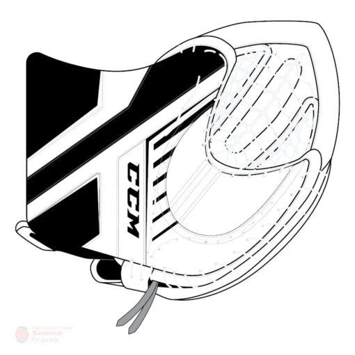 CCM Axis A1.5 Junior Goalie Catcher -Warrior Store ccm catchers ccm axis a1 5 junior goalie catcher white white black black regular 28743511801922