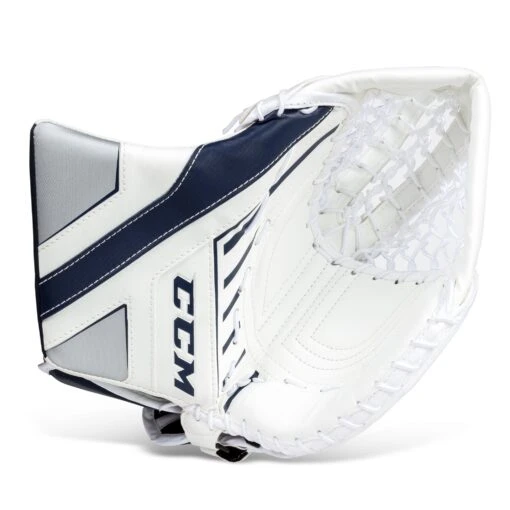 CCM Axis A1.5 Junior Goalie Catcher -Warrior Store ccm catchers ccm axis a1 5 junior goalie catcher white white navy silver regular 28743511605314