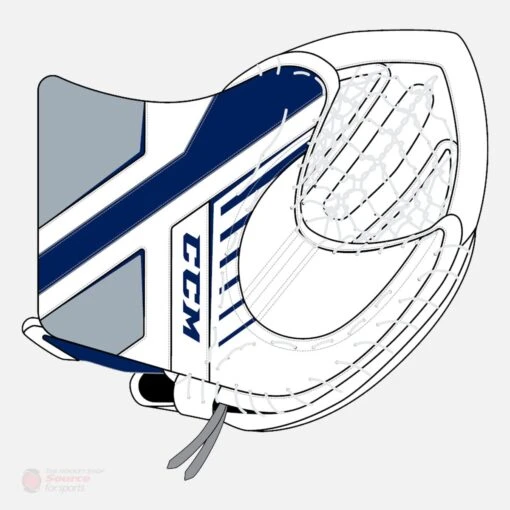 CCM Axis A1.9 Intermediate Goalie Catcher -Warrior Store ccm catchers ccm axis a1 9 intermediate goalie catcher white white navy silver regular 14023704346690