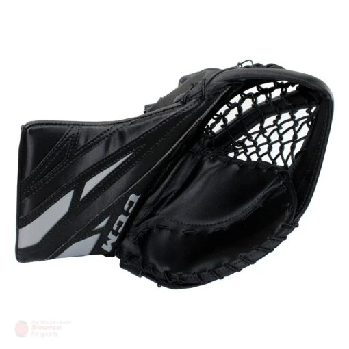 CCM Extreme Flex E4.5 Junior Goalie Catcher -Warrior Store ccm catchers ccm extreme flex e4 5 junior goalie catcher black black silver regular 28743515340866