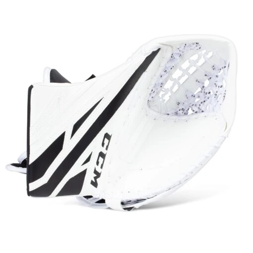 CCM Extreme Flex E4.5 Junior Goalie Catcher - Source Exclusive -Warrior Store ccm catchers ccm extreme flex e4 5 junior goalie catcher source exclusive white white black regular 28743575830594