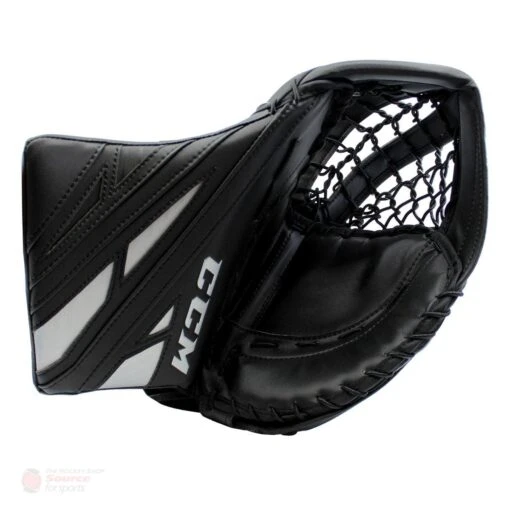 CCM Extreme Flex E4.9 Intermediate Goalie Catcher -Warrior Store ccm catchers ccm extreme flex e4 9 intermediate goalie catcher black black silver regular 28743516553282