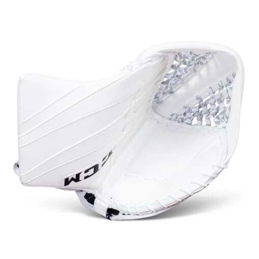 CCM Extreme Flex E5.5 Senior Goalie Catcher - Source Exclusive -Warrior Store ccm catchers ccm extreme flex e5 5 senior goalie catcher source exclusive white regular 28743589462082