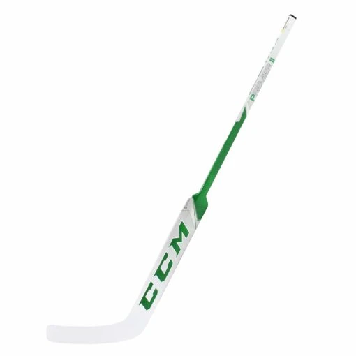 CCM Premier II Pro Stock Senior Goalie Stick - Zach Driscoll -Warrior Store ccm goalie sticks ccm premier ii pro stock senior goalie stick zach driscoll white green driscoll l 24 30344560017474