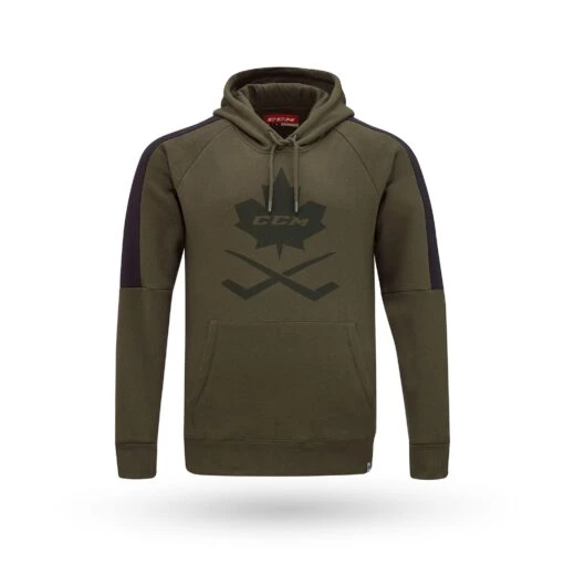 CCM Nostalgia Leaf Fleece Pullover Hoodie -Warrior Store ccm hoodies ccm nostalgia leaf fleece pullover hoodie poison ivy s 28758926983234