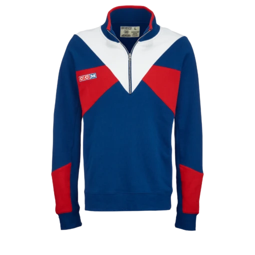 CCM Vintage Apres-Ski Half-Zip Mens Jacket -Warrior Store ccm jackets ccm vintage apres ski half zip mens jacket royal l 30653057269826