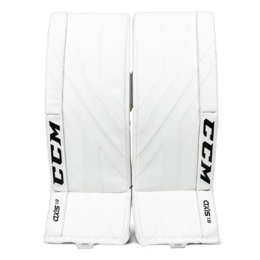 CCM Axis A1.9 Intermediate Goalie Leg Pads - Source Exclusive -Warrior Store ccm leg pads ccm axis a1 9 intermediate goalie leg pads source exclusive white 30 1 28744294563906