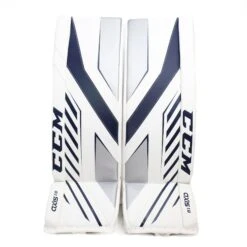 CCM Axis A1.9 Senior Goalie Leg Pads -Warrior Store ccm leg pads ccm axis a1 9 senior goalie leg pads white white navy silver 33 1 29252848287810