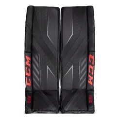 CCM Axis Senior Goalie Leg Pads -Warrior Store ccm leg pads ccm axis senior goalie leg pads black black red 35 1 5 28744295252034