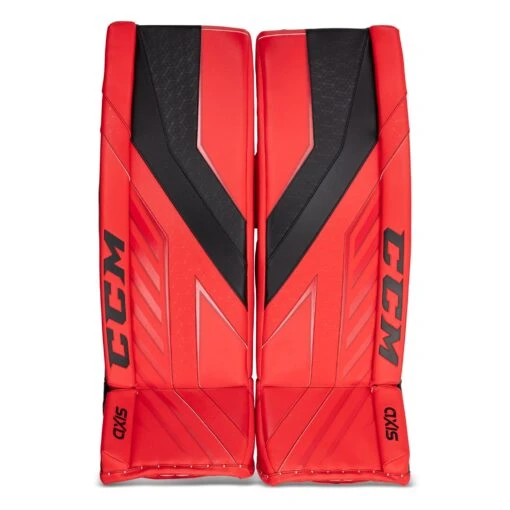 CCM Axis Senior Goalie Leg Pads -Warrior Store ccm leg pads ccm axis senior goalie leg pads red red black 34 1 5 28744295383106