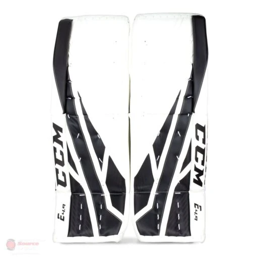 CCM Extreme Flex E4.9 Intermediate Goalie Leg Pads - Source Exclusive -Warrior Store ccm leg pads ccm extreme flex e4 9 intermediate goalie leg pads source exclusive white white black 32 1 28744297676866