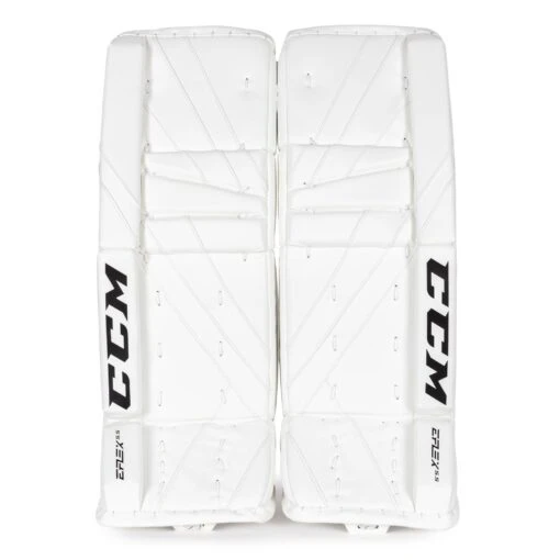 CCM Extreme Flex E5.5 Junior Goalie Leg Pads - Source Exclusive -Warrior Store ccm leg pads ccm extreme flex e5 5 junior goalie leg pads source exclusive white 26 1 28744299151426