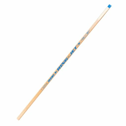 Ring-Jet Rocket Senior Ringette Stick -Warrior Store ring jet ringette sticks ring jet rocket senior ringette stick natural wood gold blue tip sr 28796807249986