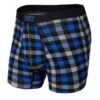 Saxx Vibe Boxers - Blue Flannel Check -Warrior Store saxx underwear saxx vibe boxers blue flannel check black blue s 29811069976642