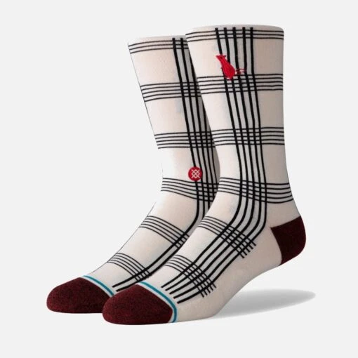 Stance Life Rat Plaid Socks -Warrior Store stance socks stance life rat plaid socks white m 13963463426114