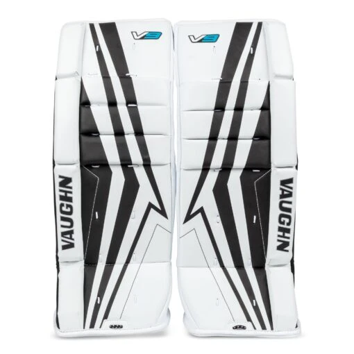 Vaughn Velocity V9 Youth Goalie Leg Pads -Warrior Store vaughn leg pads vaughn velocity v9 youth goalie leg pads white black 20 2 28744339259458