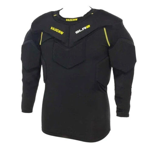 Vaughn Ventus SLR2 Goalie Senior Padded Shirt -Warrior Store vaughn padded shirts vaughn ventus slr2 goalie senior padded shirt black yellow xxl 28744340635714