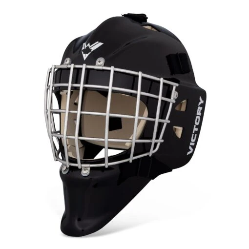 Victory V8 Senior Goalie Mask -Warrior Store victory helmets goalie masks victory v8 senior goalie mask black m l 30539949703234