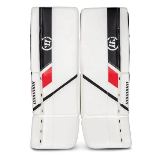 Warrior Ritual G5 Junior Goalie Leg Pads -Warrior Store warrior leg pads warrior ritual g5 junior goalie leg pads white black red 24 1 28744343650370